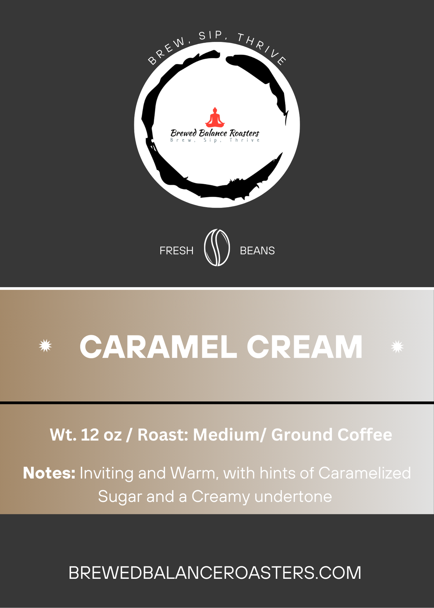 Caramel Cream Flavored Coffee 12 oz